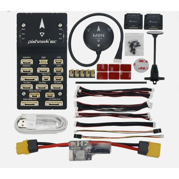 HolyBro Pixhawk 6C Mini H743 Flight Controller PM02 V3 12S GPS M8N RC Multirotor Drone Power Module PM06 Drones Accessories